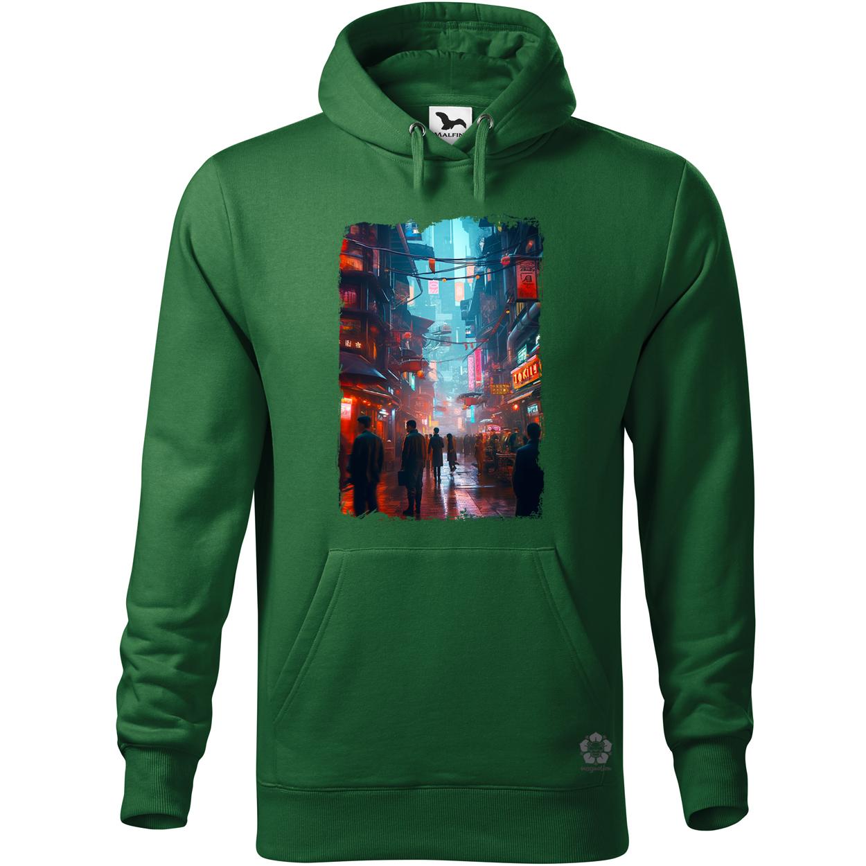 Cyberpunk város hangulat v1 egyedi  pulóver 