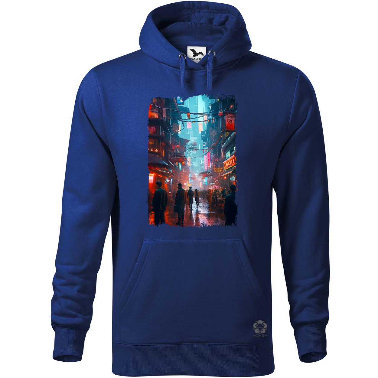 Cyberpunk város hangulat v1 egyedi  pulóver 