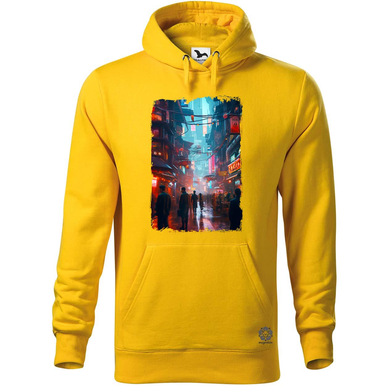 Cyberpunk város hangulat v1 egyedi  pulóver 
