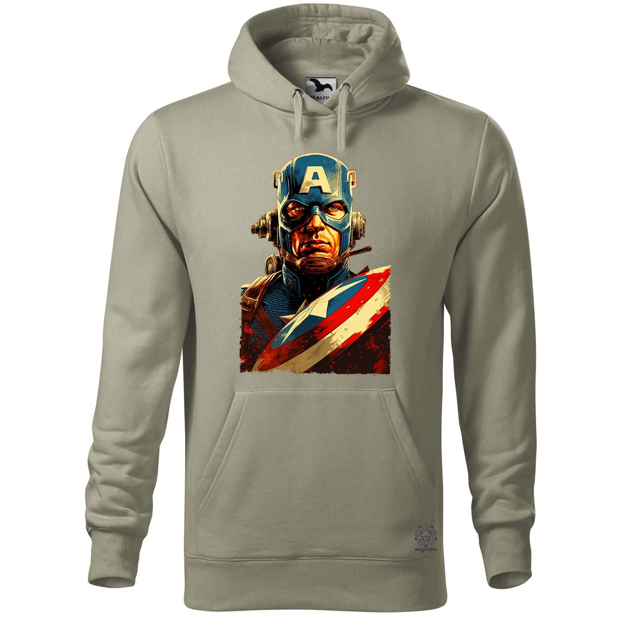 Dieselpunk Amerika kapitány v1 egyedi  pulóver 