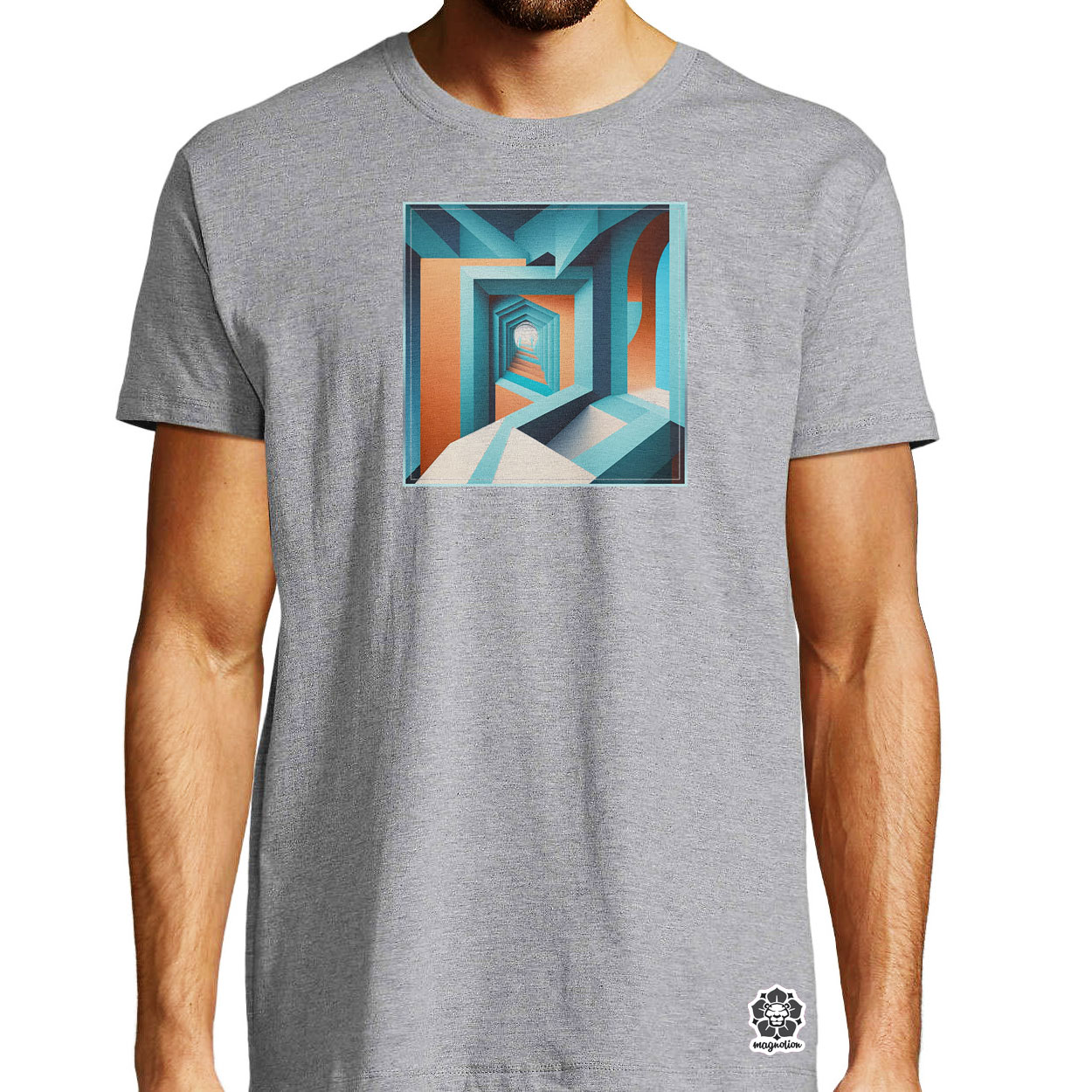 Geometrikus optikai illuzió v2 egyedi póló 