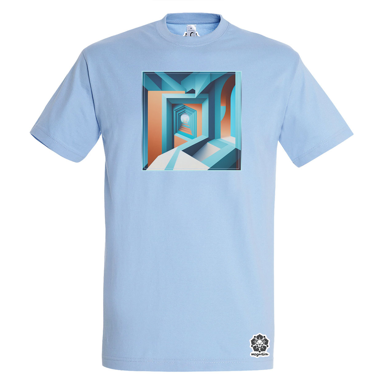 Geometrikus optikai illuzió v2 egyedi póló 