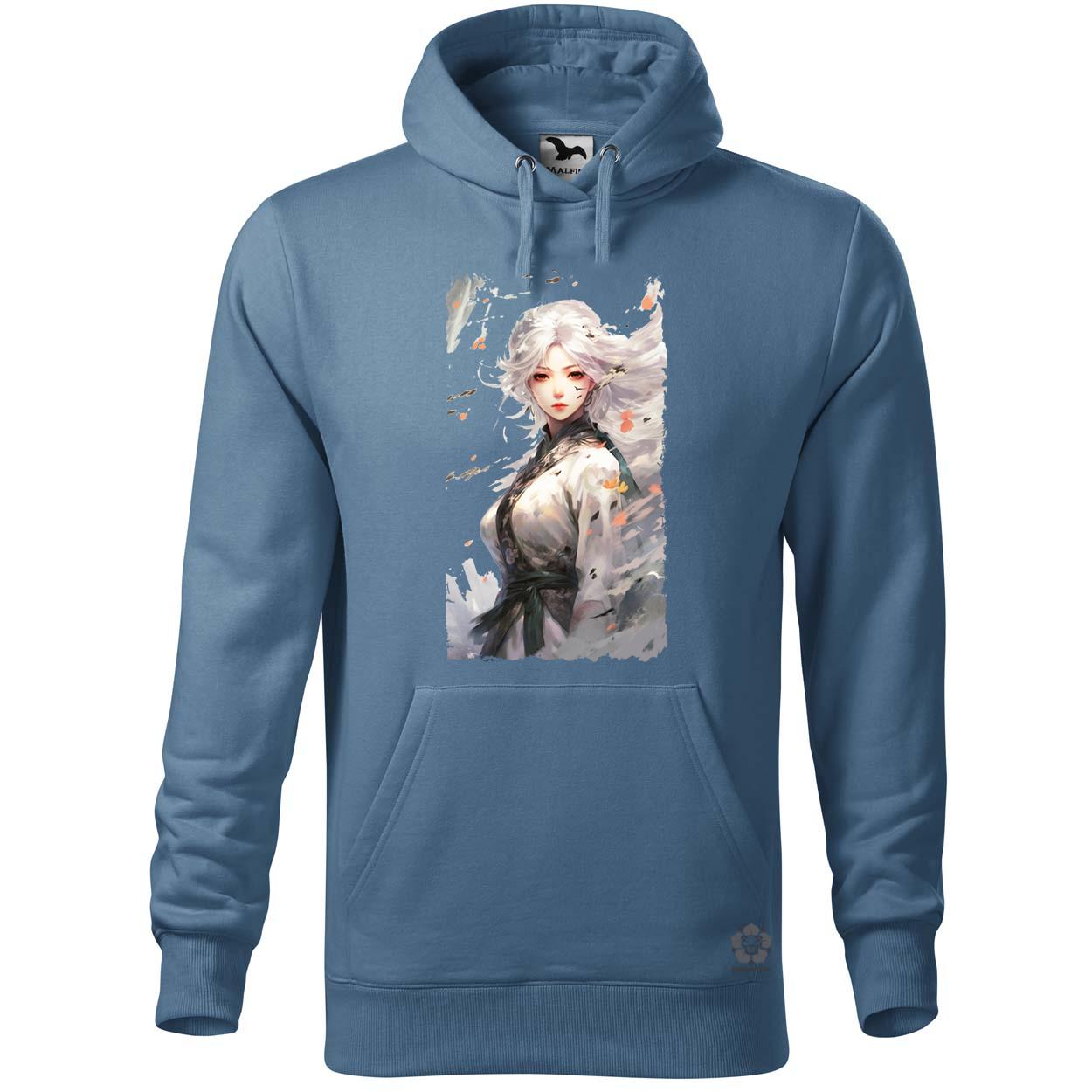 Fehérhajú anime lány v1 egyedi  pulóver 