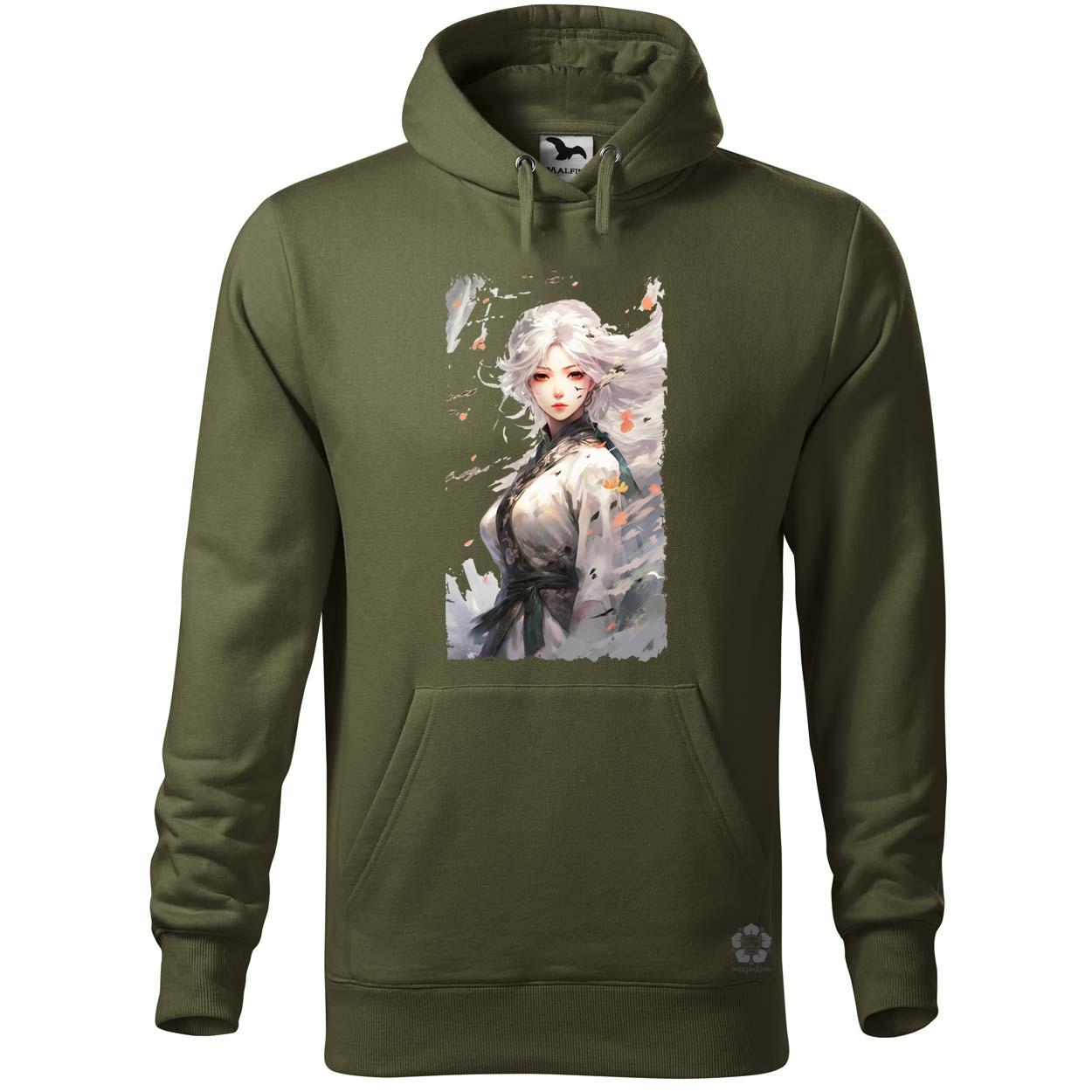 Fehérhajú anime lány v1 egyedi  pulóver 