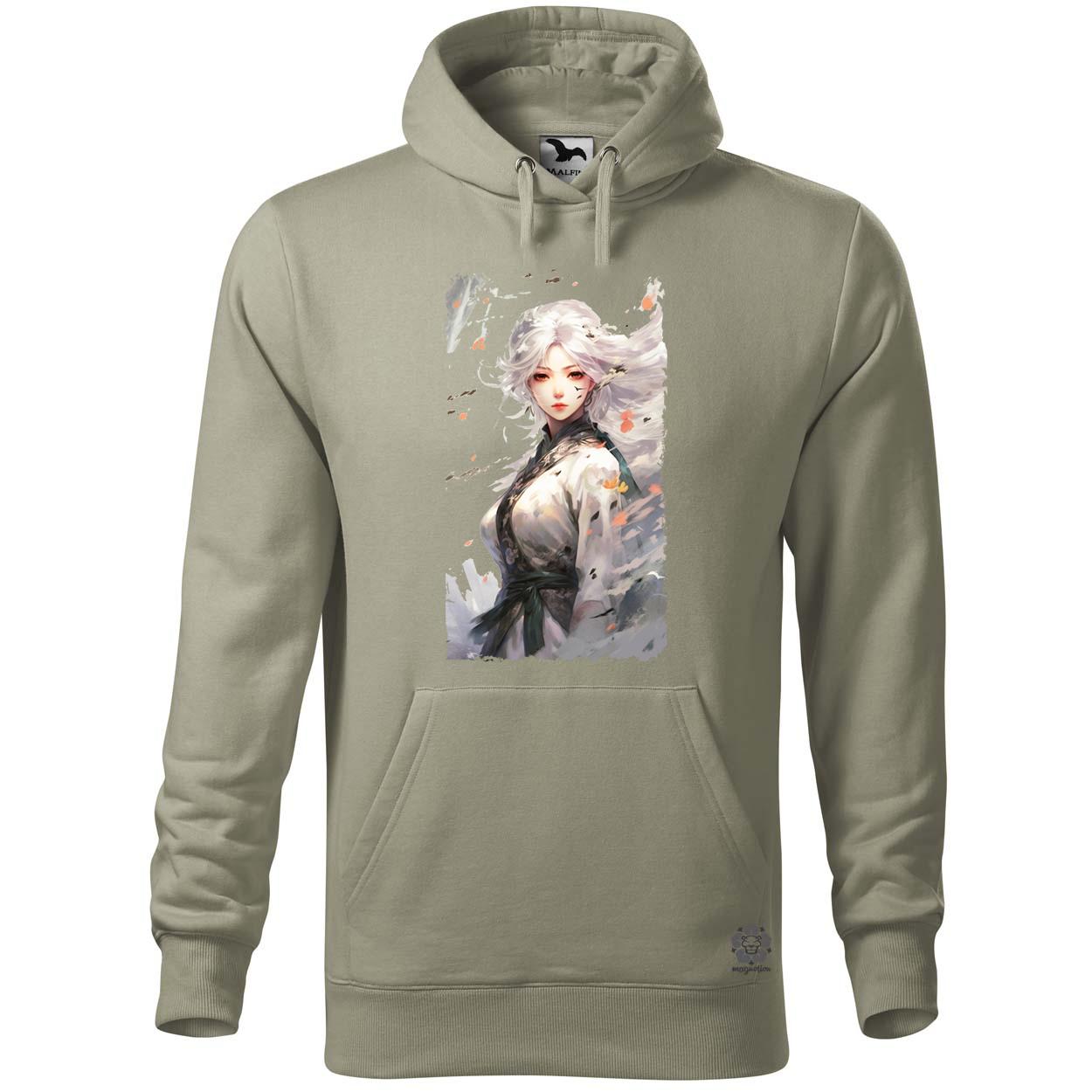 Fehérhajú anime lány v1 egyedi  pulóver 
