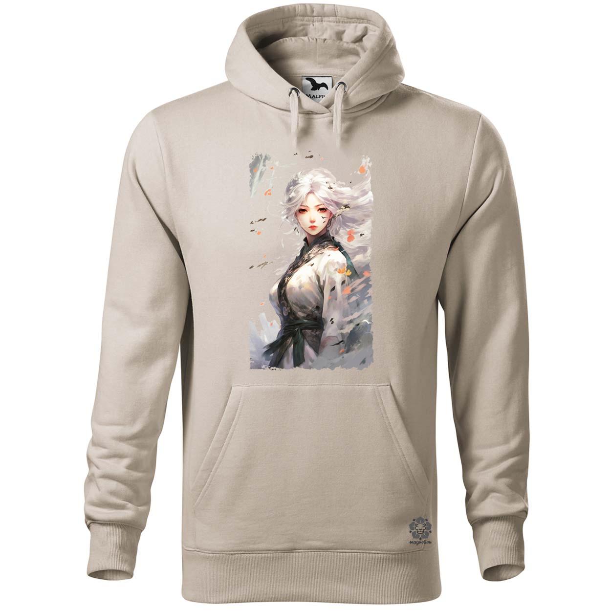 Fehérhajú anime lány v1 egyedi  pulóver 