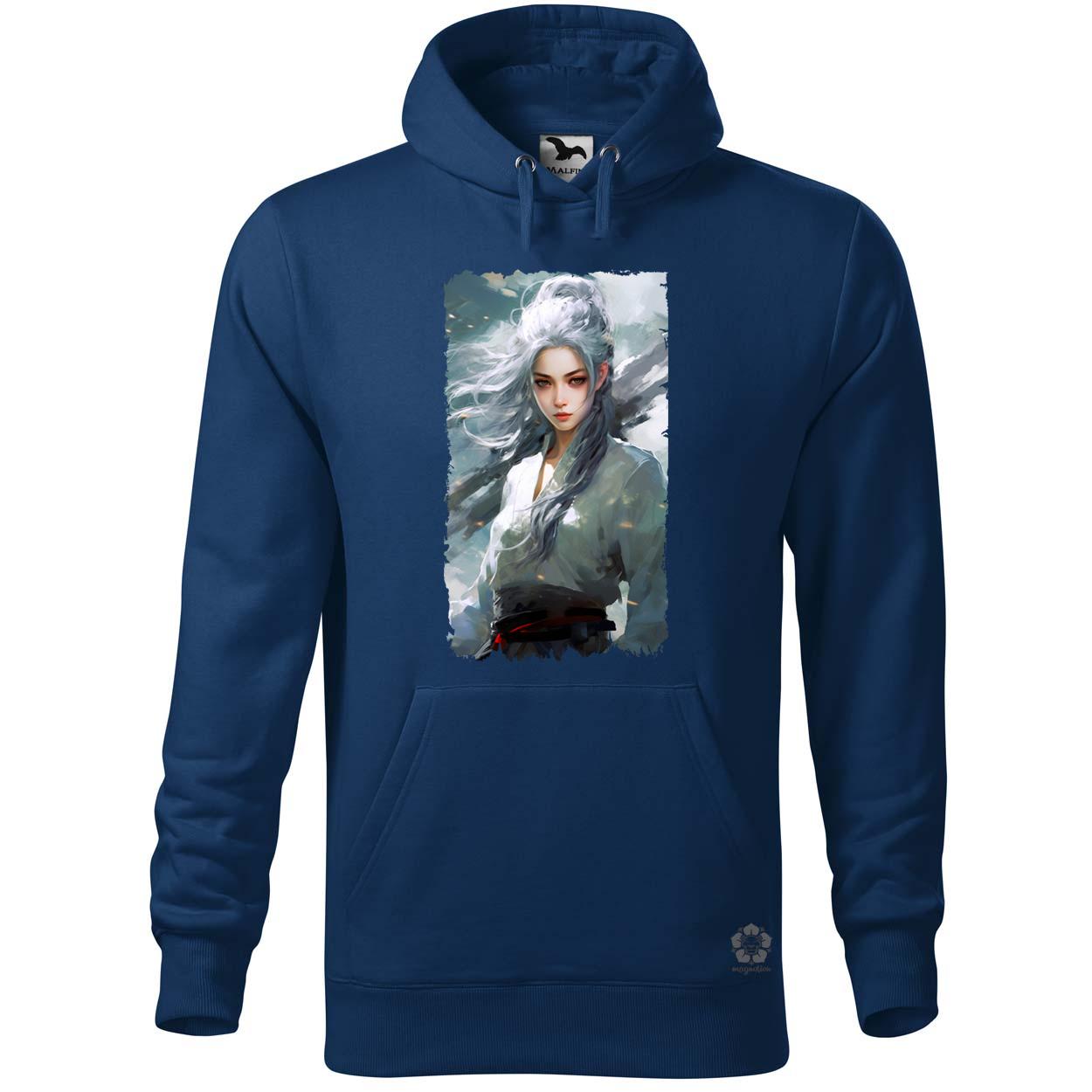 Fehérhajú anime lány v2 egyedi  pulóver 