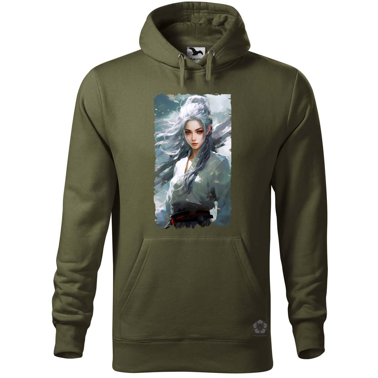 Fehérhajú anime lány v2 egyedi  pulóver 