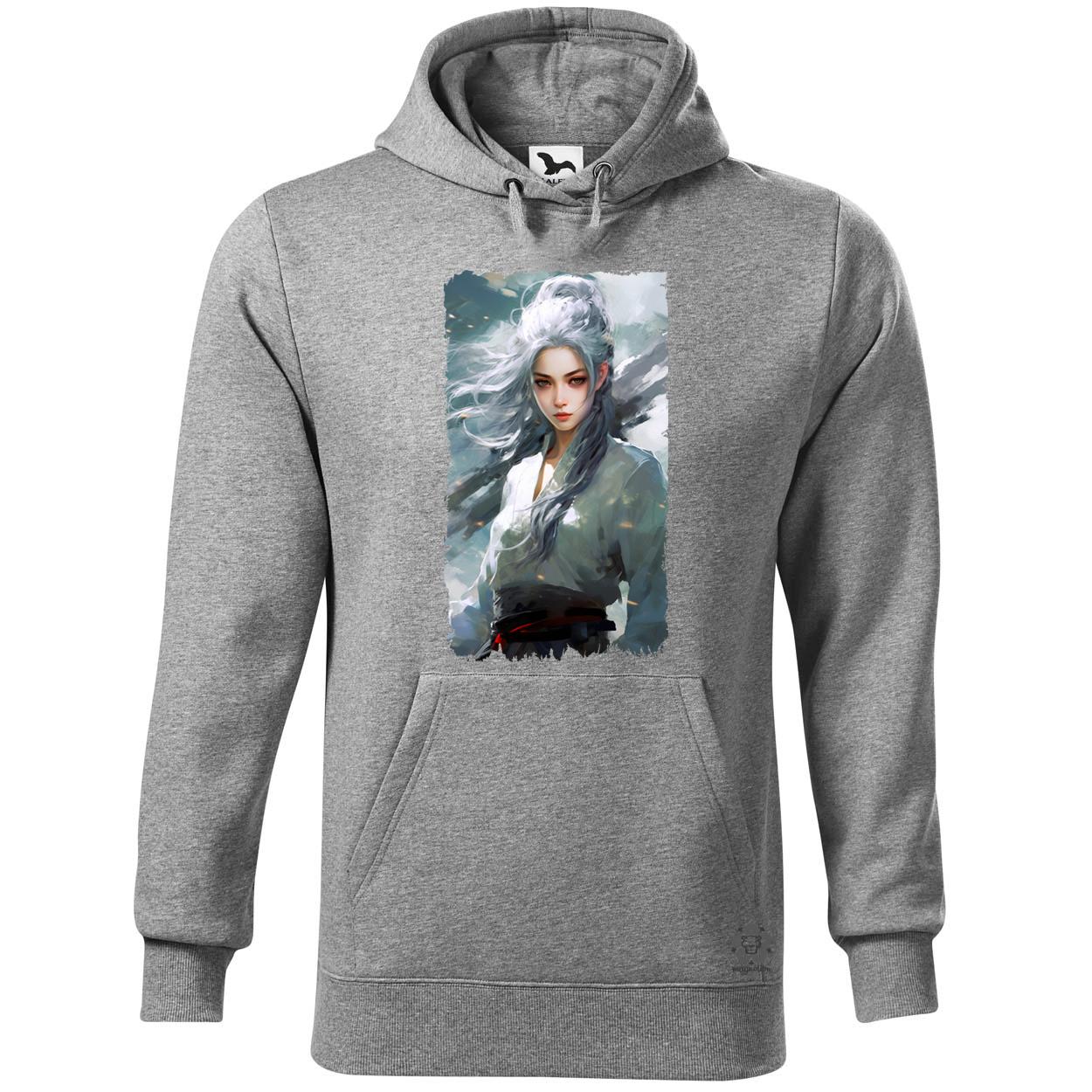 Fehérhajú anime lány v2 egyedi  pulóver 