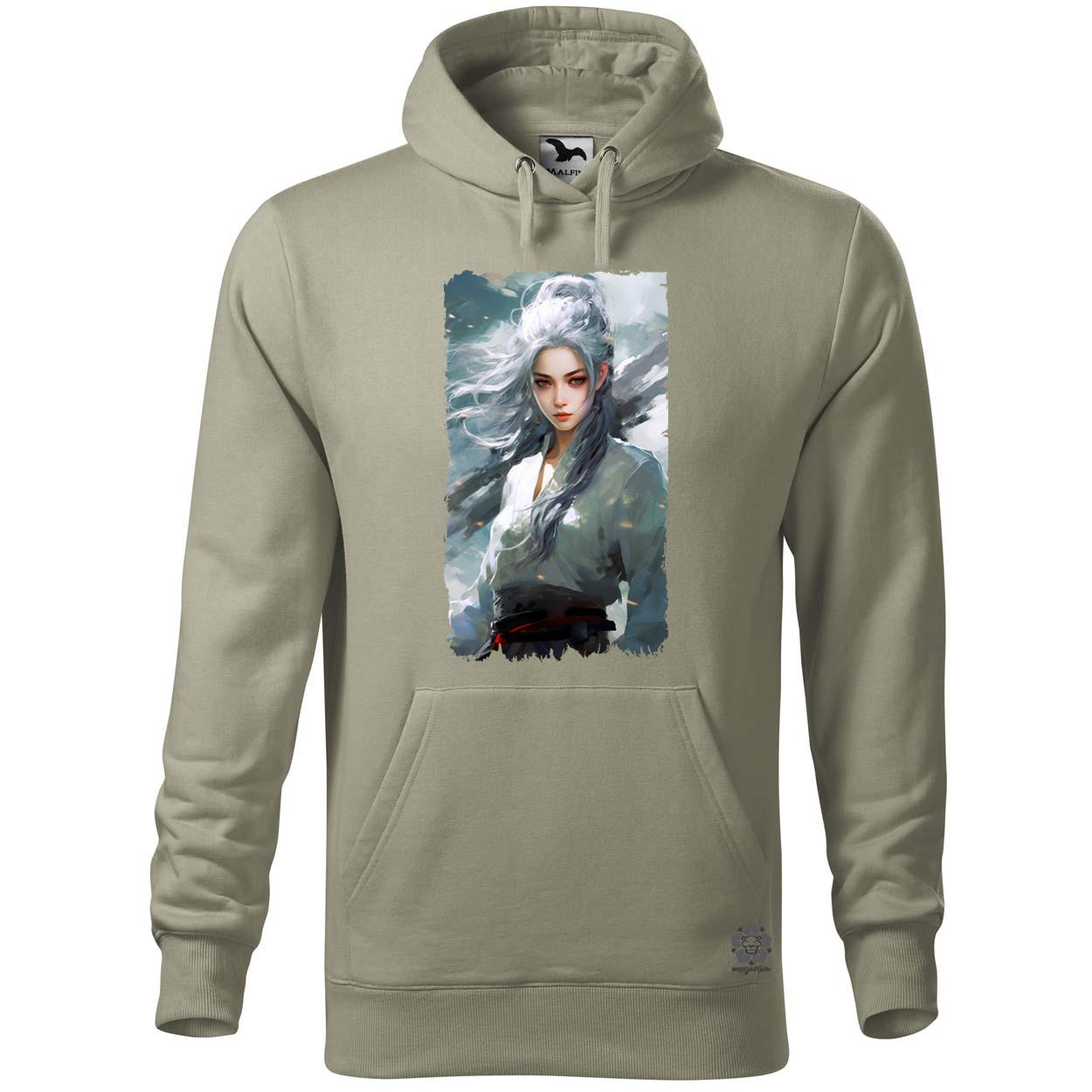 Fehérhajú anime lány v2 egyedi  pulóver 