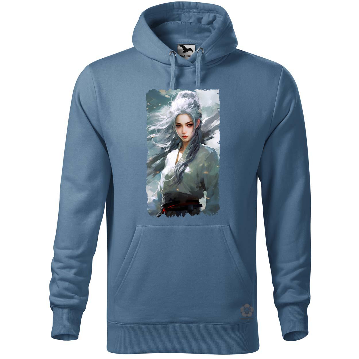 Fehérhajú anime lány v2 egyedi  pulóver 