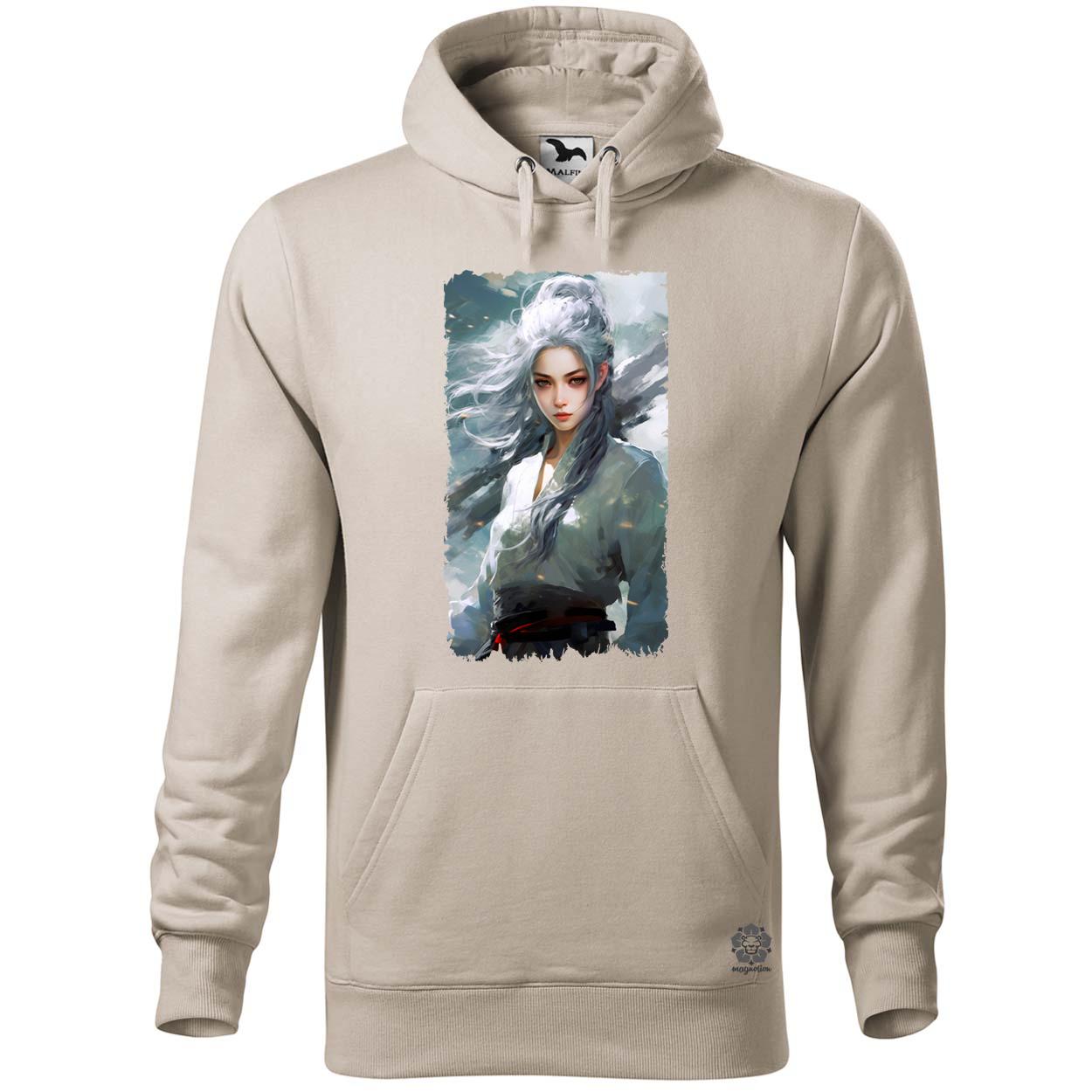 Fehérhajú anime lány v2 egyedi  pulóver 