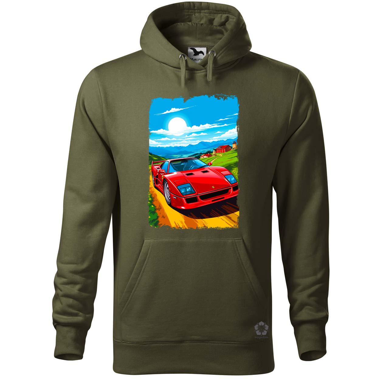 Ferrari F40 retró utazás v3 egyedi  pulóver 