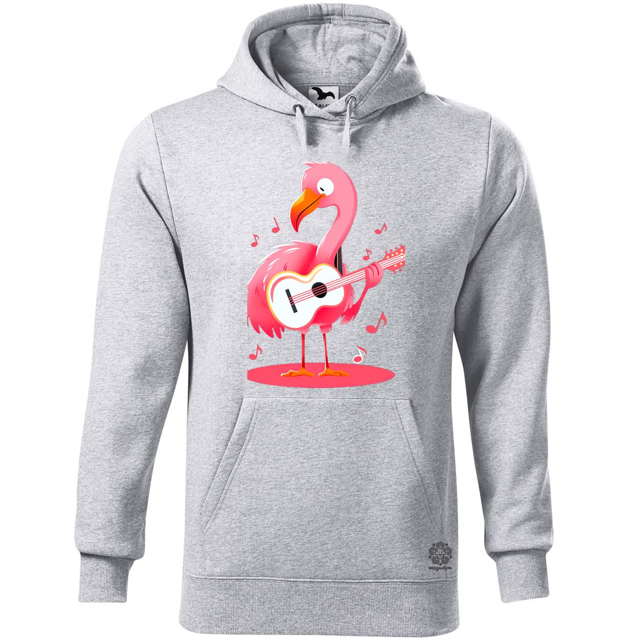Flamingó gitározik v1 egyedi  pulóver 
