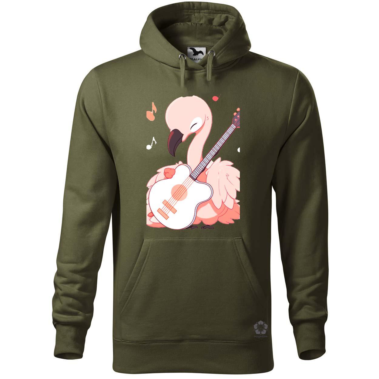 Flamingó gitározik v2 egyedi  pulóver 