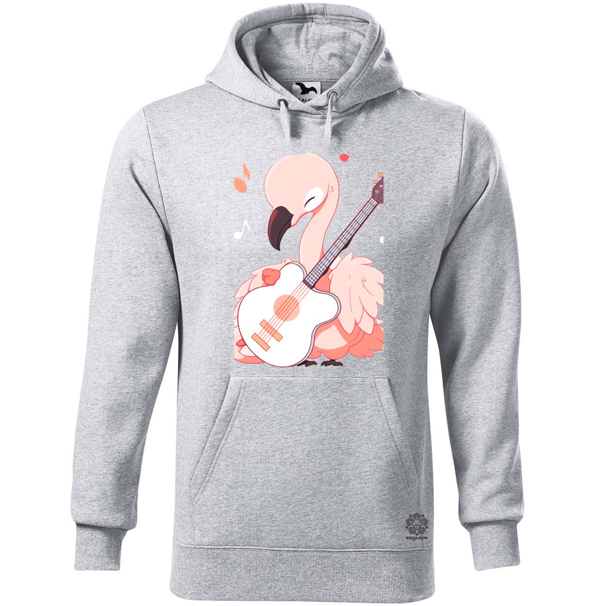 Flamingó gitározik v2 egyedi  pulóver 
