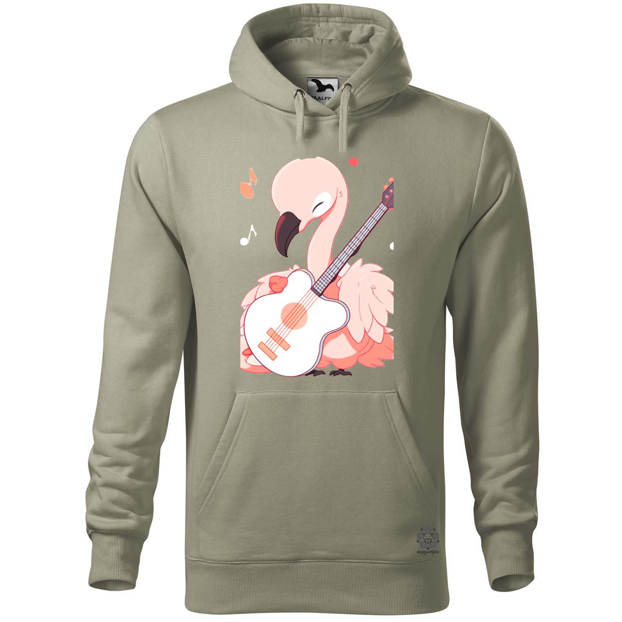 Flamingó gitározik v2 egyedi  pulóver 