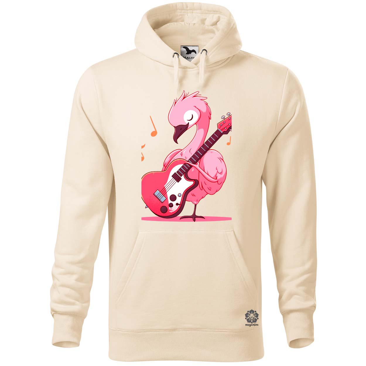 Flamingó gitározik v3 egyedi  pulóver 
