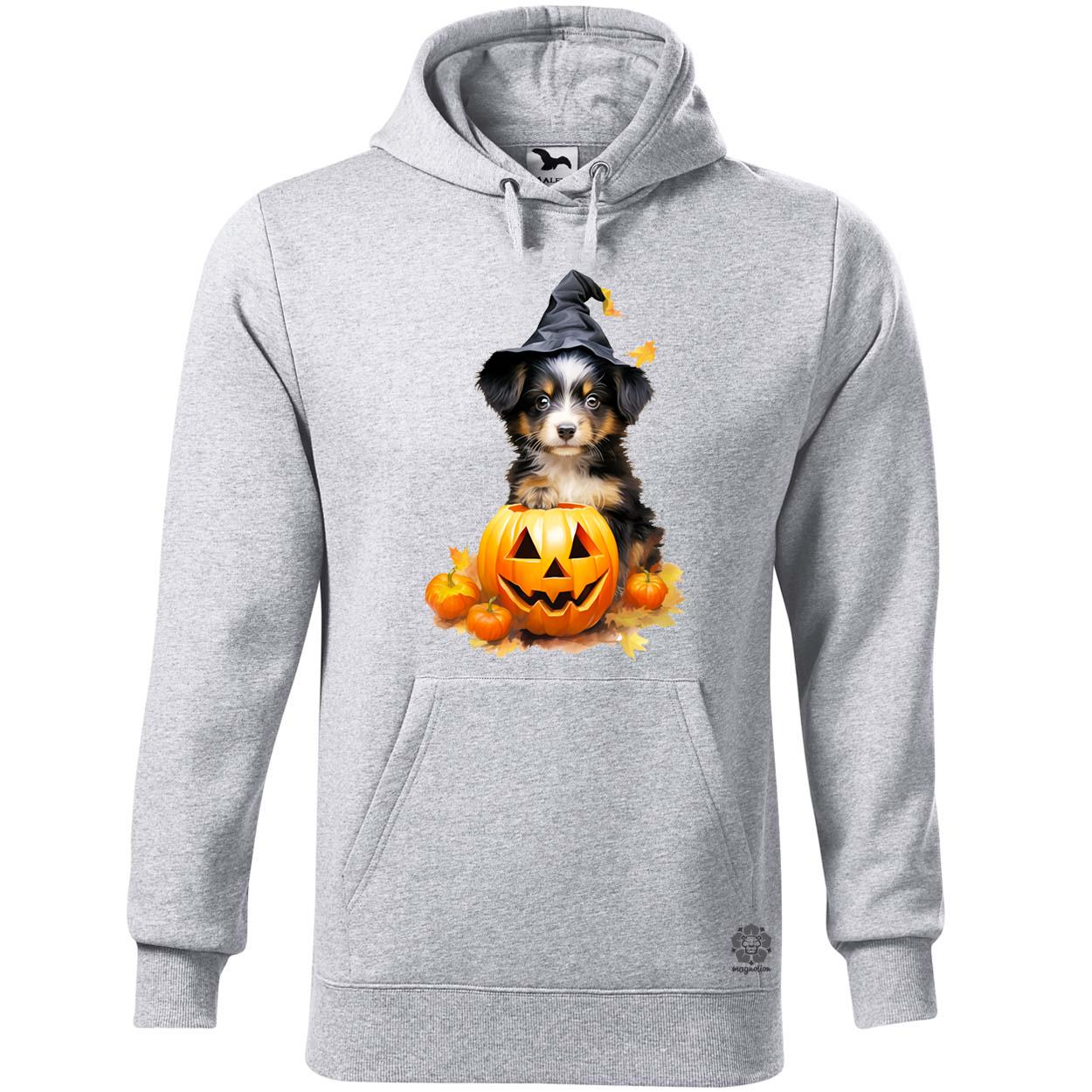 Halloween tök és kutyus v1 egyedi  pulóver 