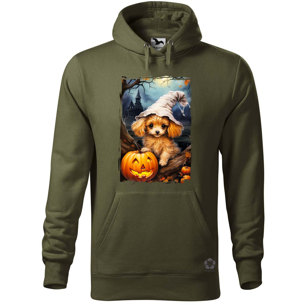 Halloween tök és kutyus v3 egyedi  pulóver 