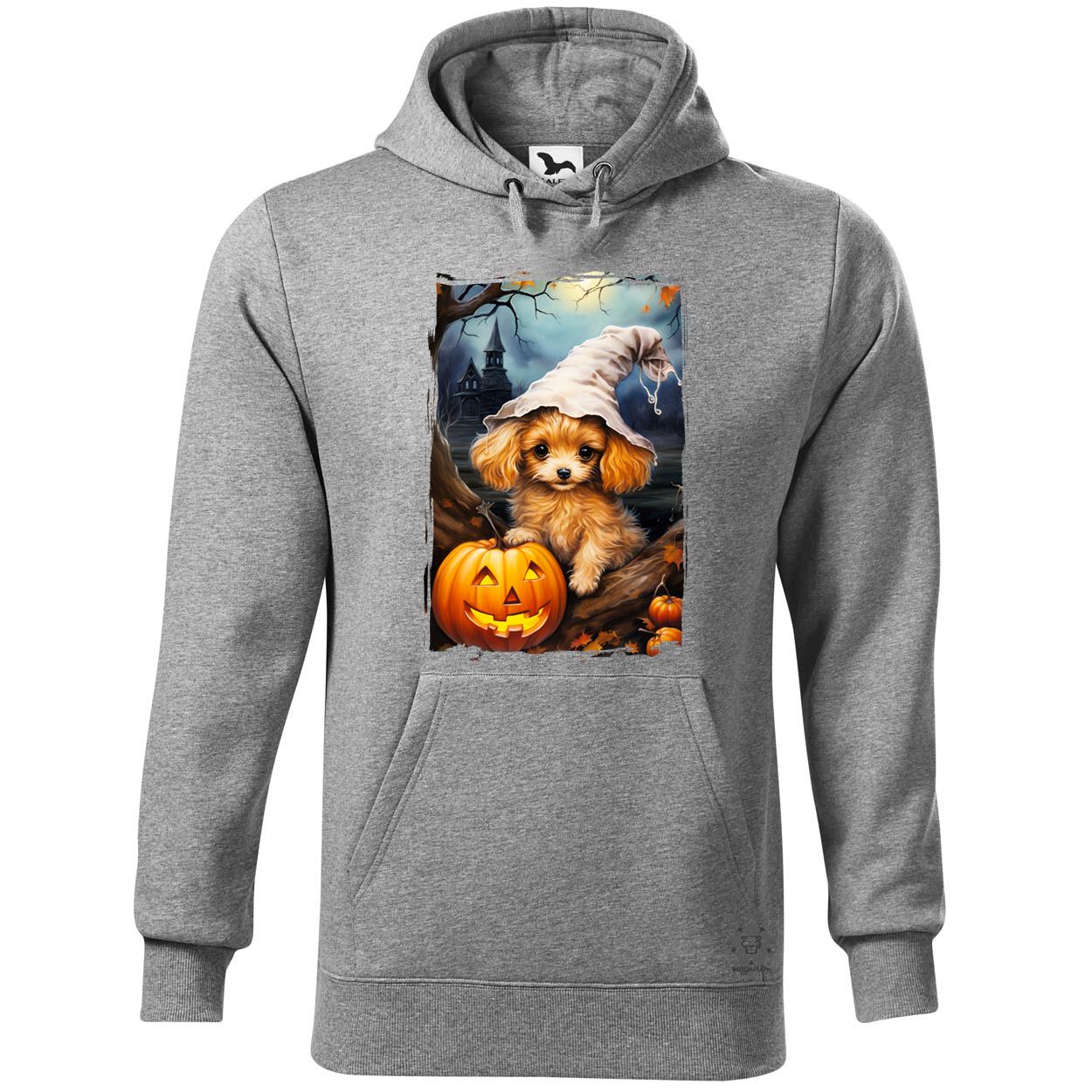 Halloween tök és kutyus v3 egyedi  pulóver 