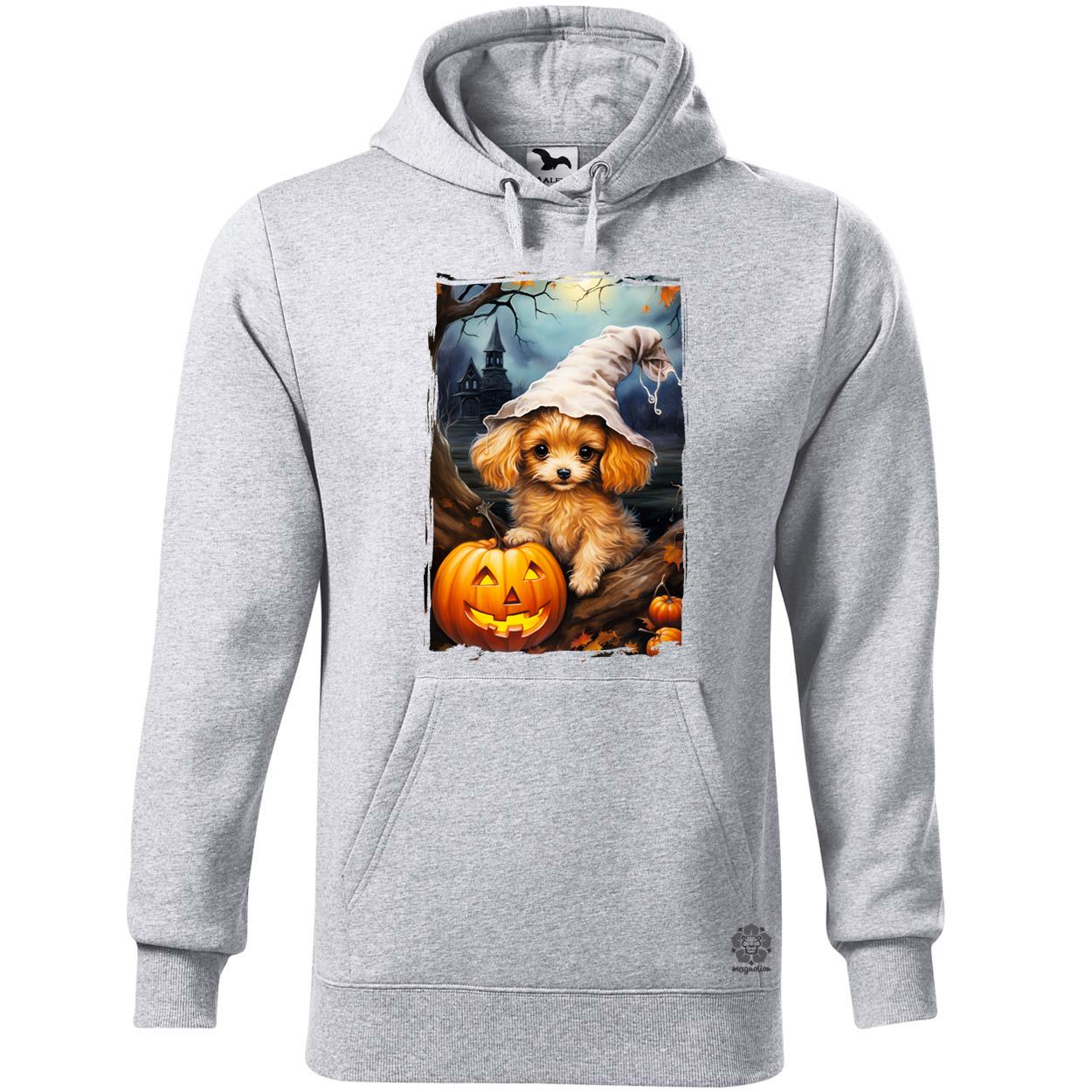 Halloween tök és kutyus v3 egyedi  pulóver 