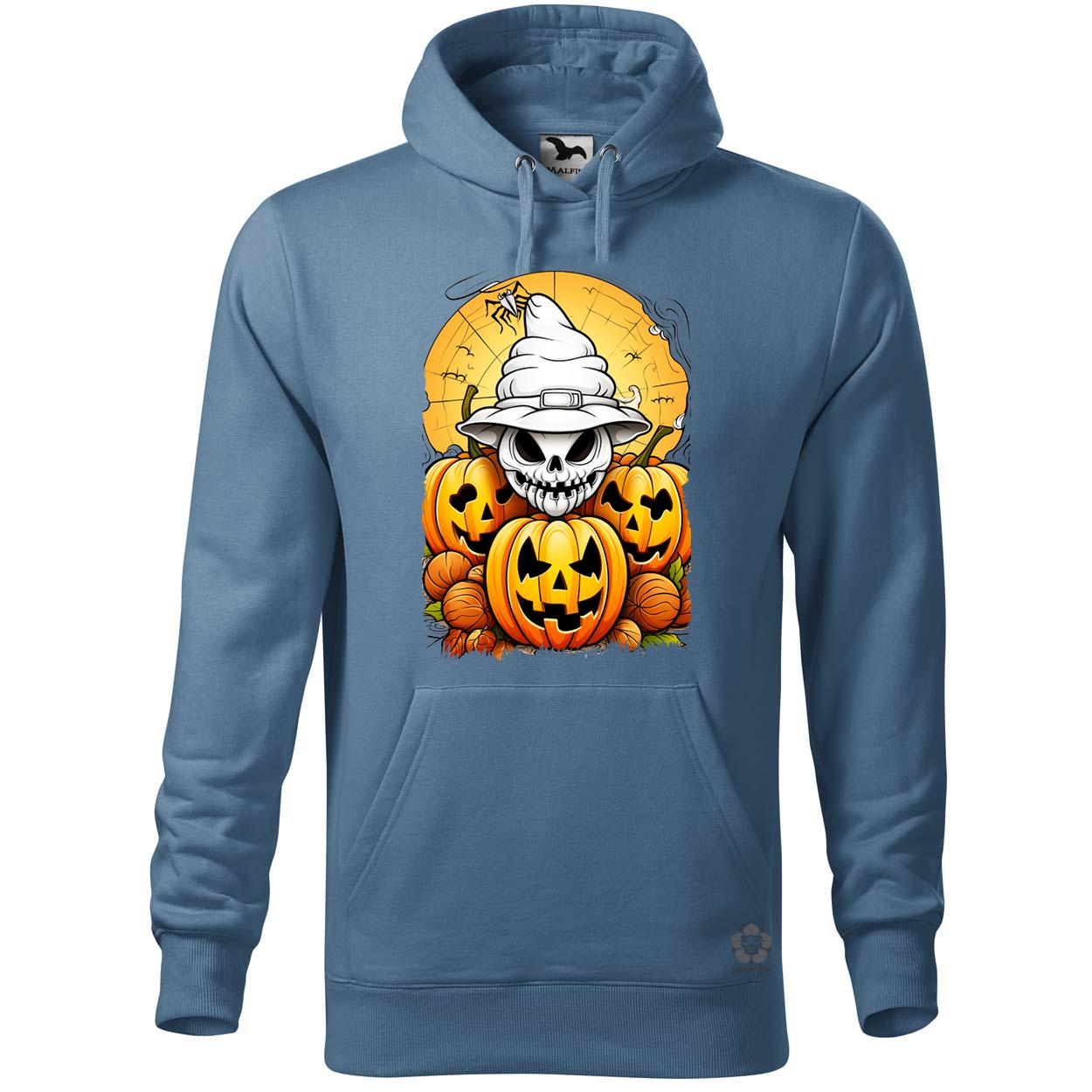 Halloween tök és koponya fantázia v11 egyedi  pulóver 