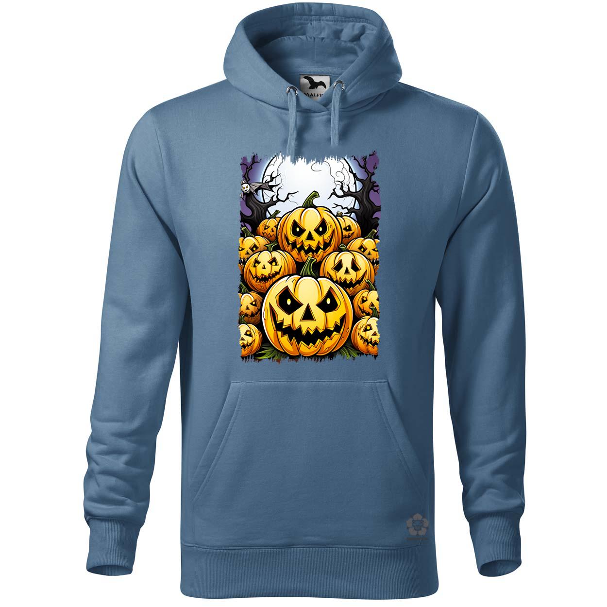 Halloween tök és koponya fantázia v6 egyedi  pulóver 