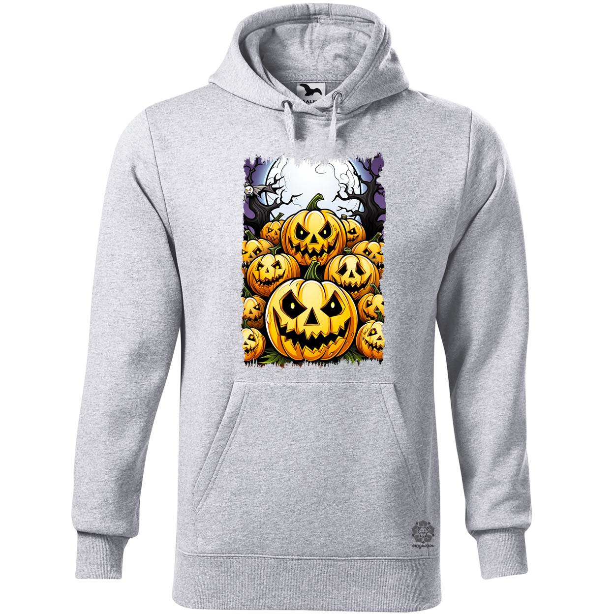 Halloween tök és koponya fantázia v6 egyedi  pulóver 