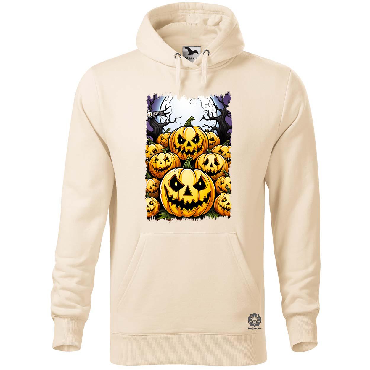 Halloween tök és koponya fantázia v6 egyedi  pulóver 
