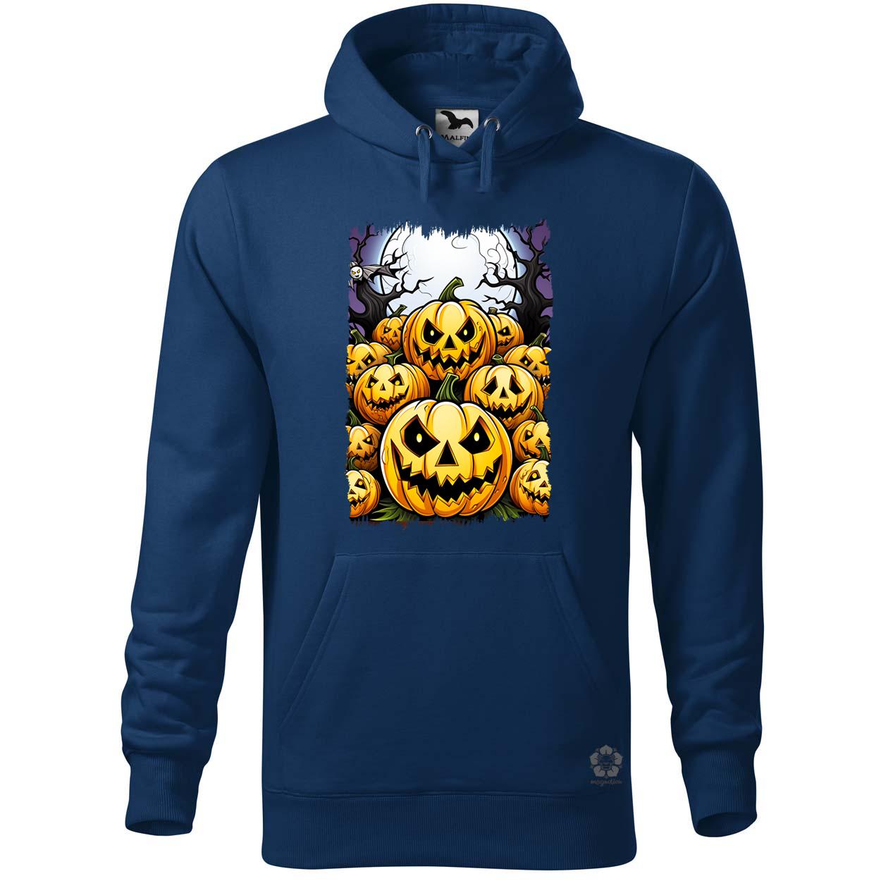 Halloween tök és koponya fantázia v6 egyedi  pulóver 