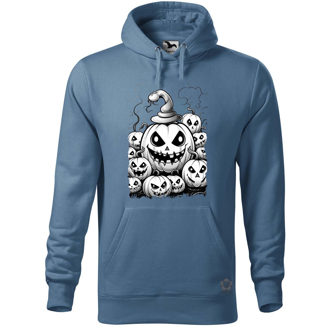 Halloween tök és koponya fantázia v7 egyedi  pulóver 