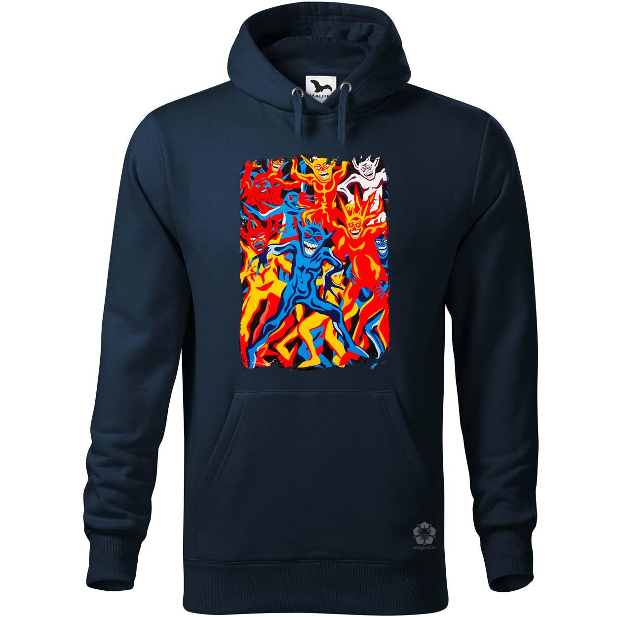 Hannya maszk kollázs v4 egyedi  pulóver 