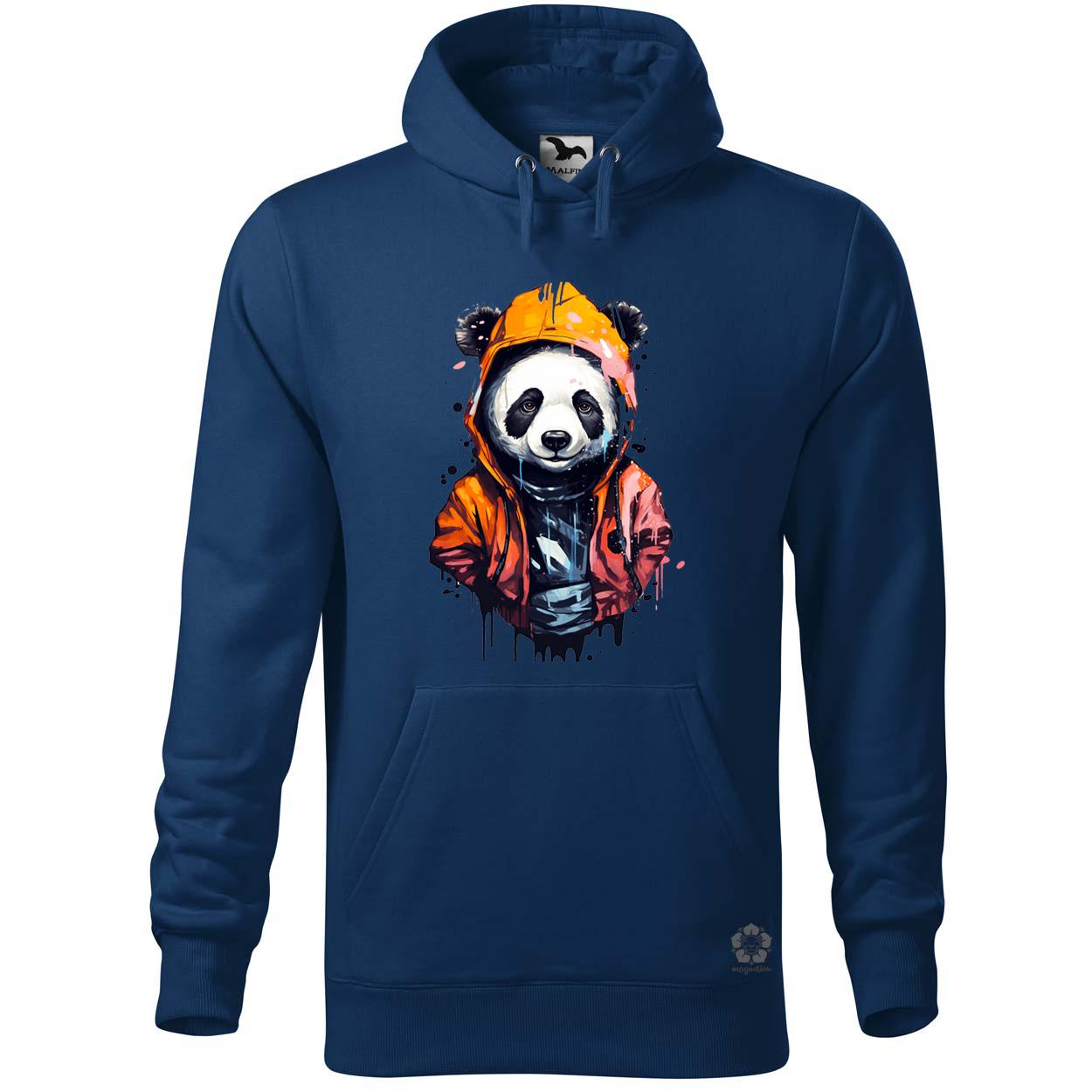 Kapucnis panda v3 egyedi  pulóver 