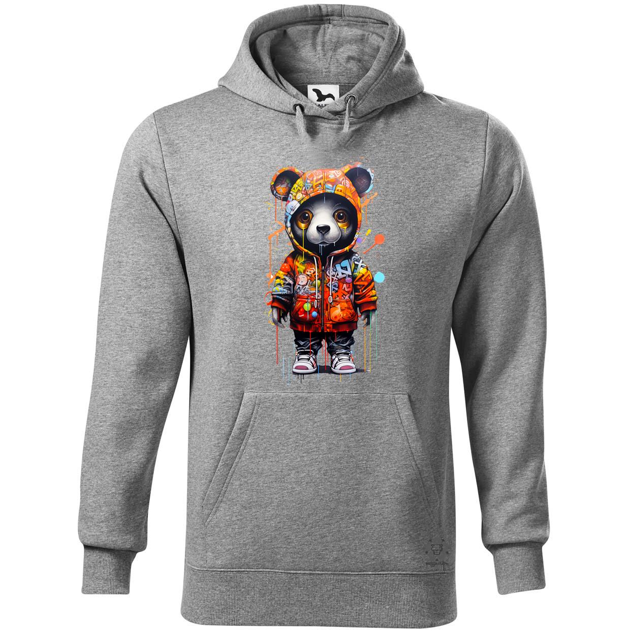 Kapucnis panda v5 egyedi  pulóver 