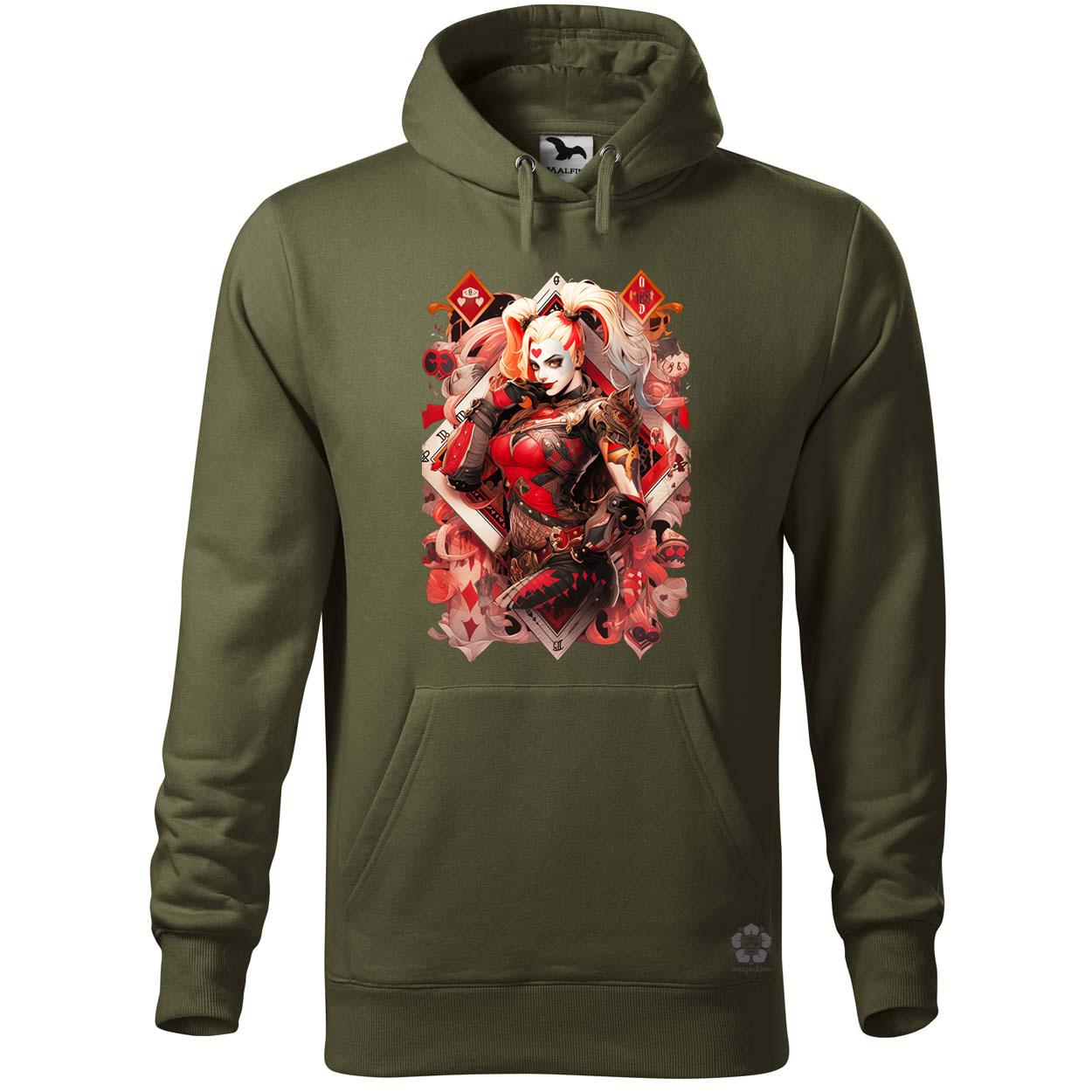 Kártya fantázia Harley Quinn v2 egyedi  pulóver 