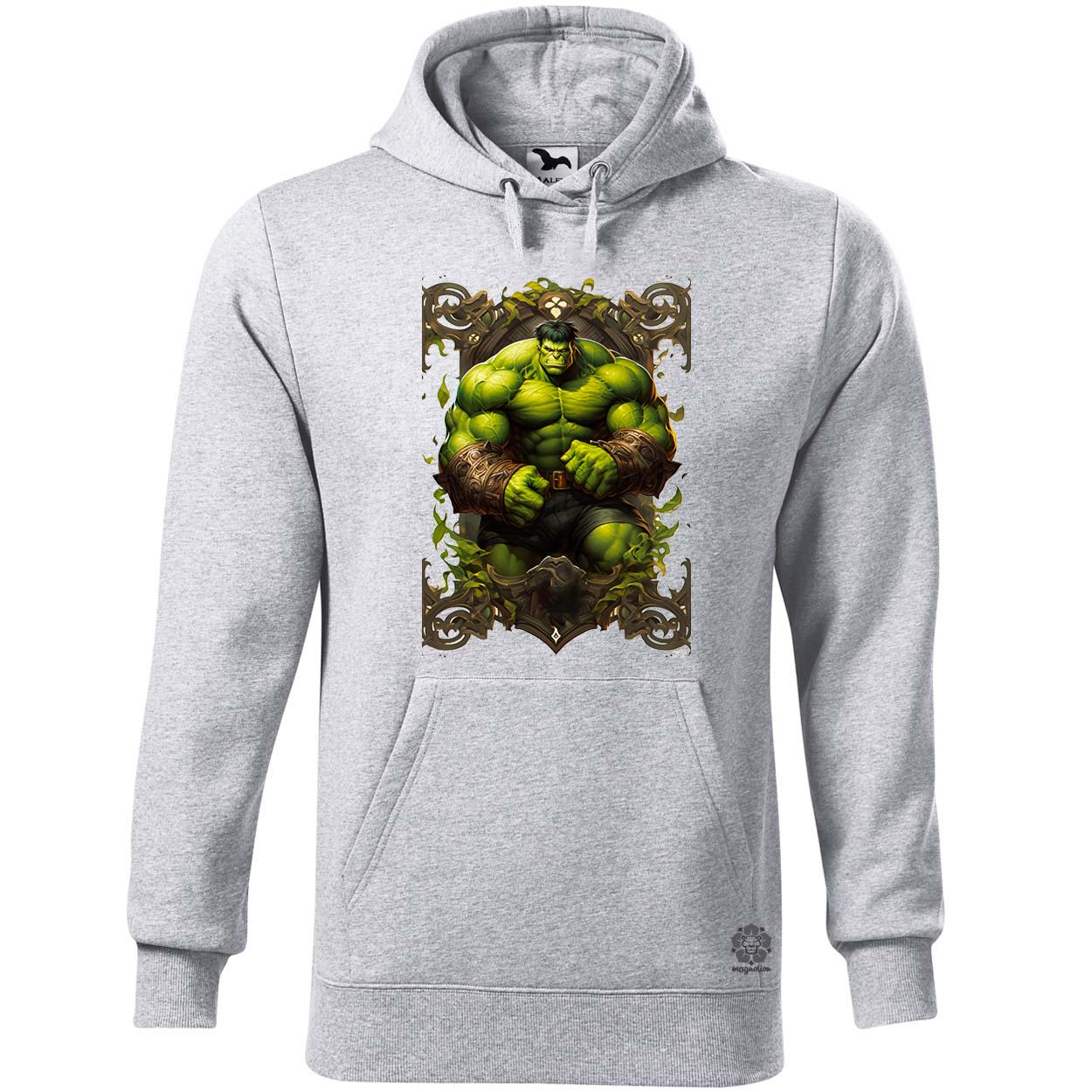 Kártya fantázia Hulk v2 egyedi  pulóver 