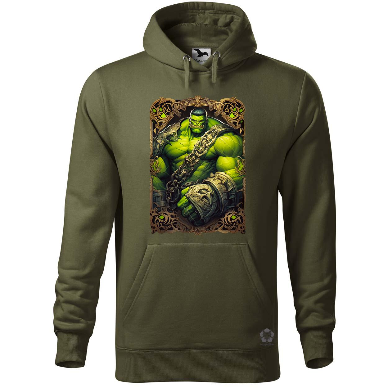 Kártya fantázia Hulk v4 egyedi  pulóver 