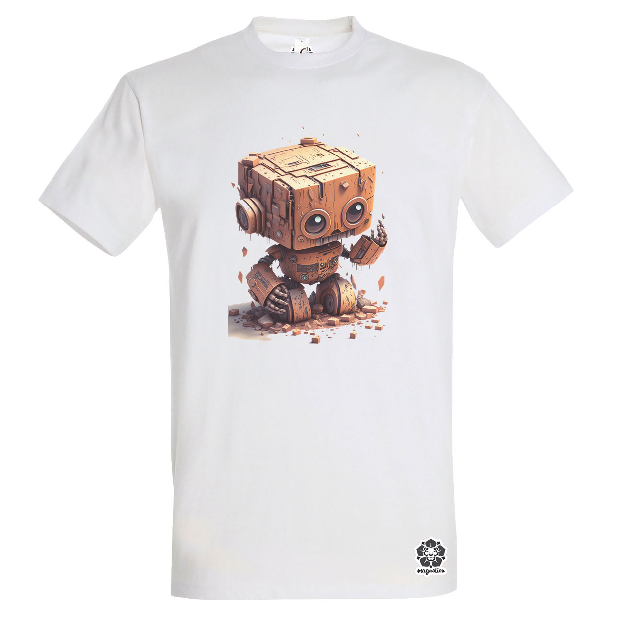 Rozsdás robot kölyök v2 egyedi póló 