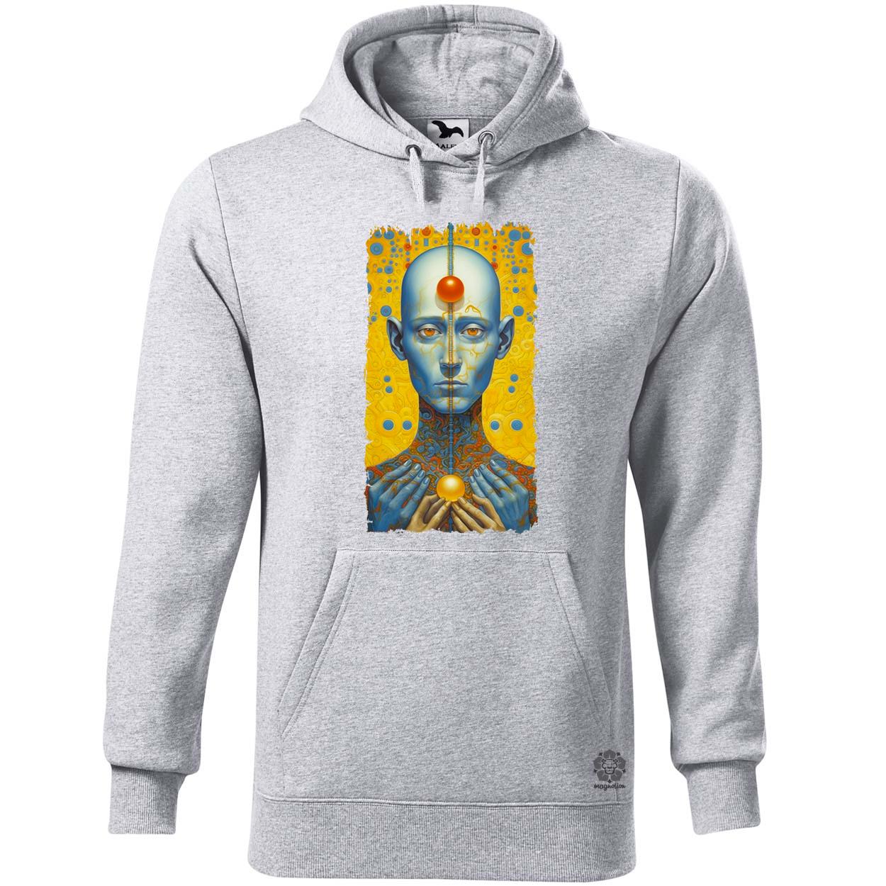 Kék humanoid v1 egyedi  pulóver 