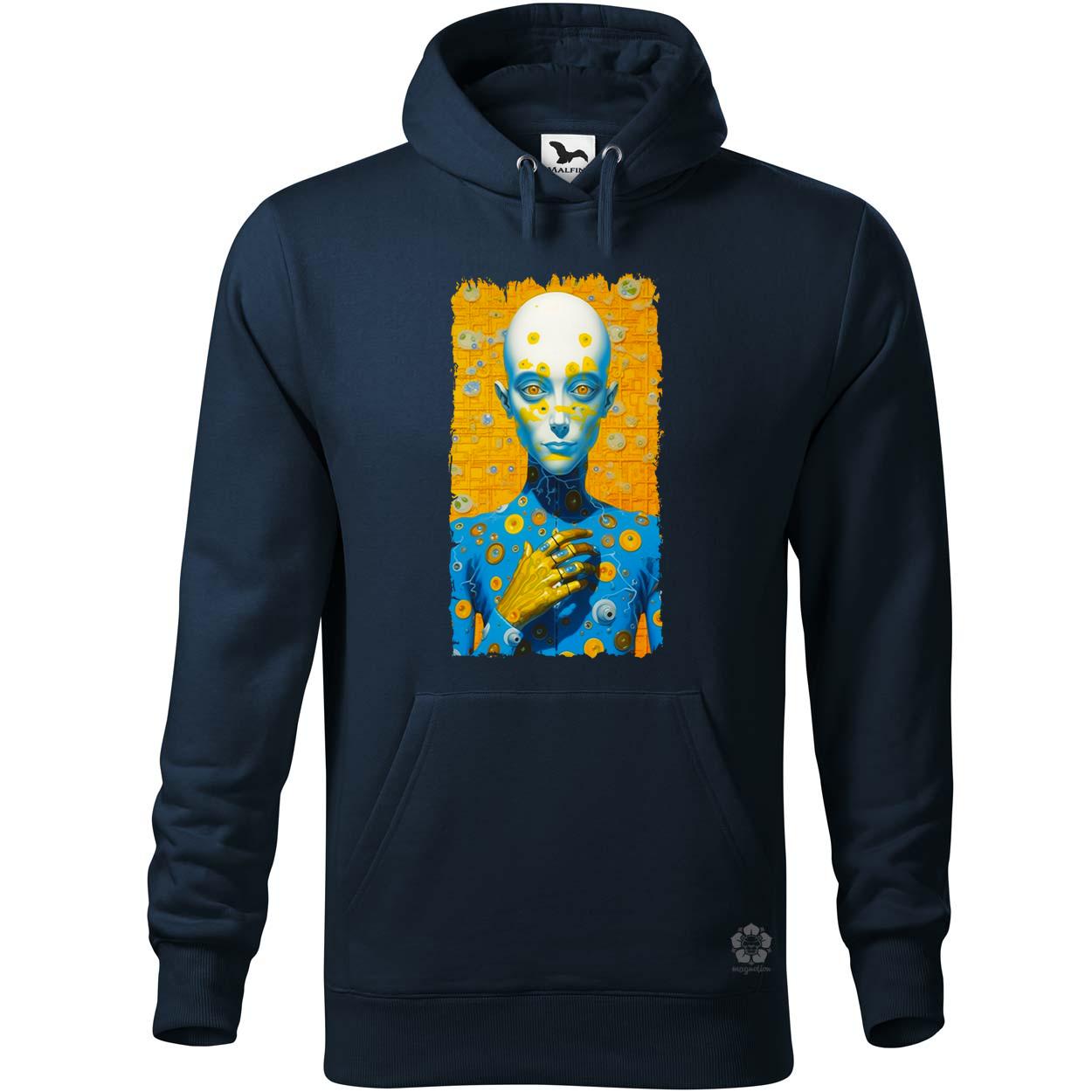 Kék humanoid v7 egyedi  pulóver 