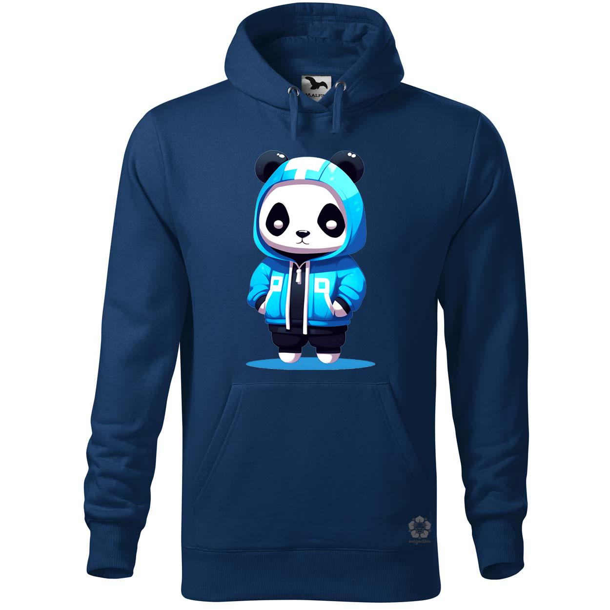 Kék panda srác v2 egyedi  pulóver 