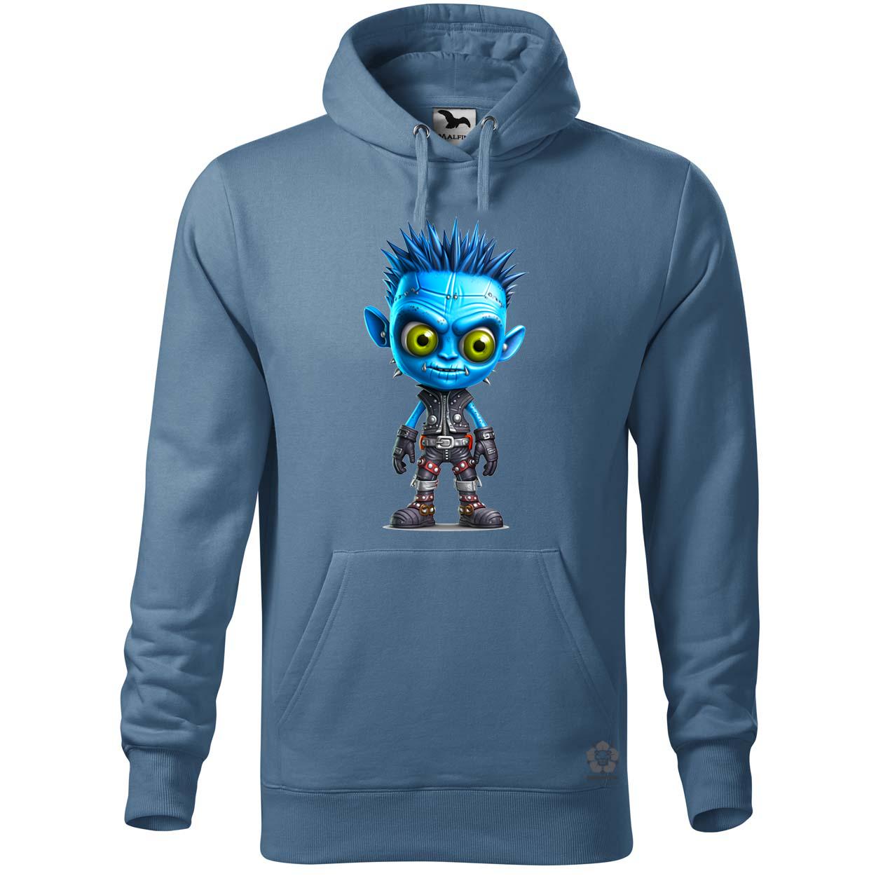 Kék punk srác v1 egyedi  pulóver 