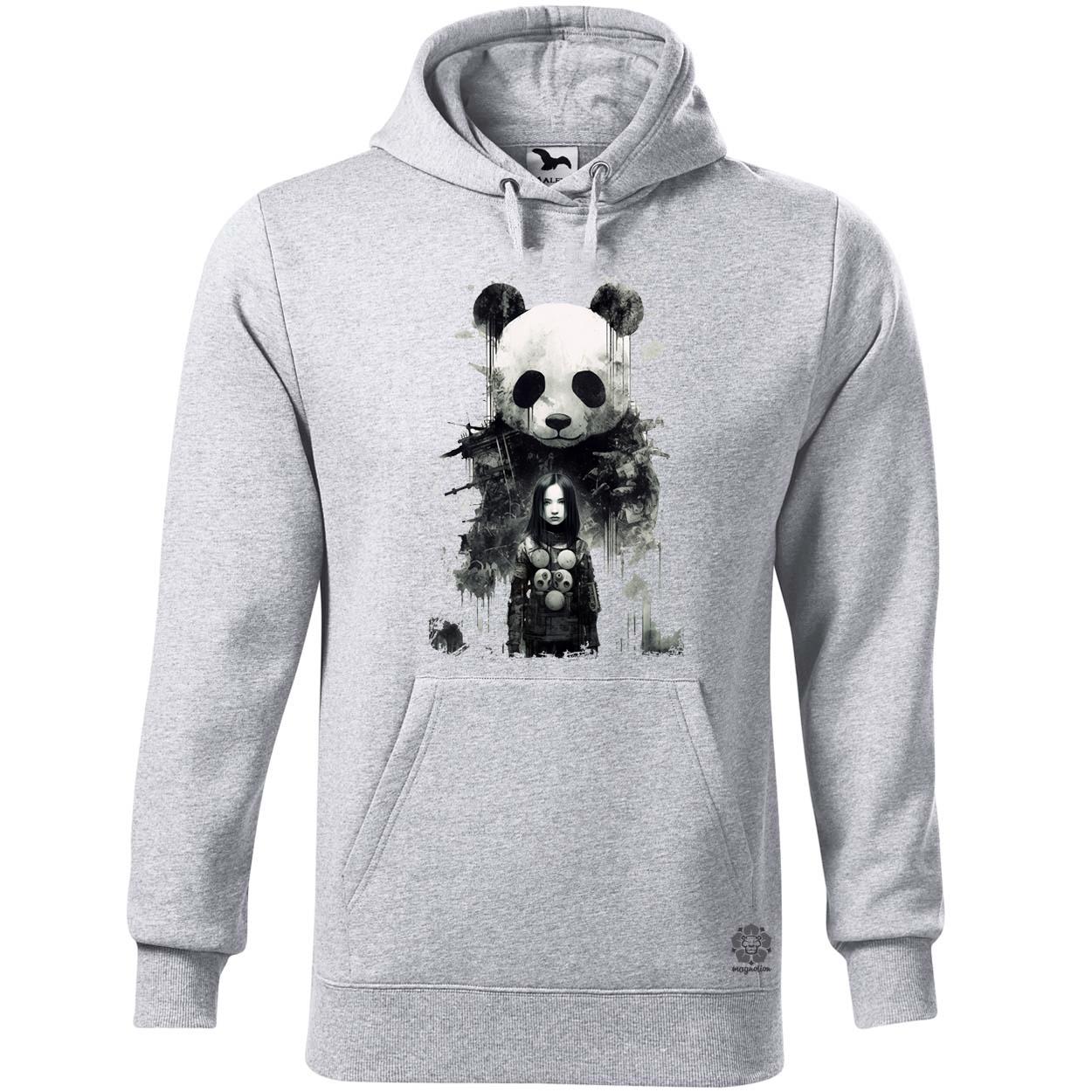 Lány és Panda v4 egyedi  pulóver 