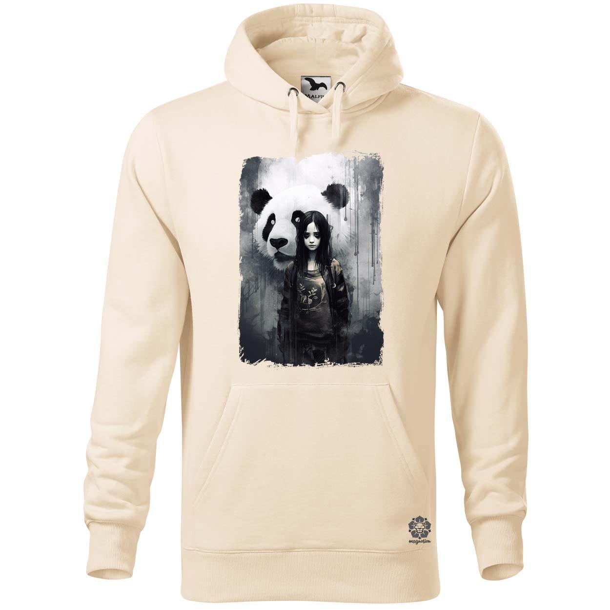 Lány és Panda v6 egyedi póló