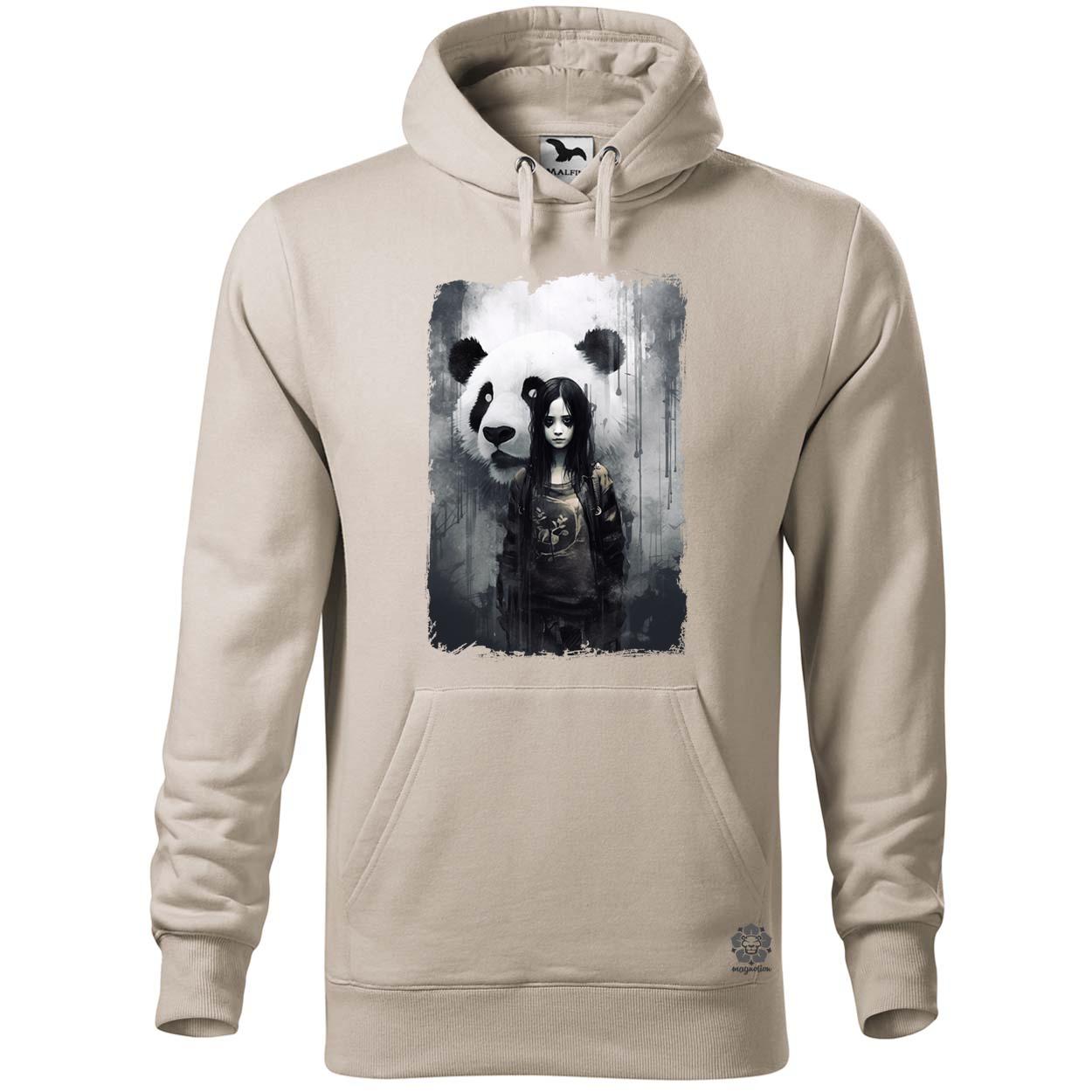 Lány és Panda v6 egyedi póló