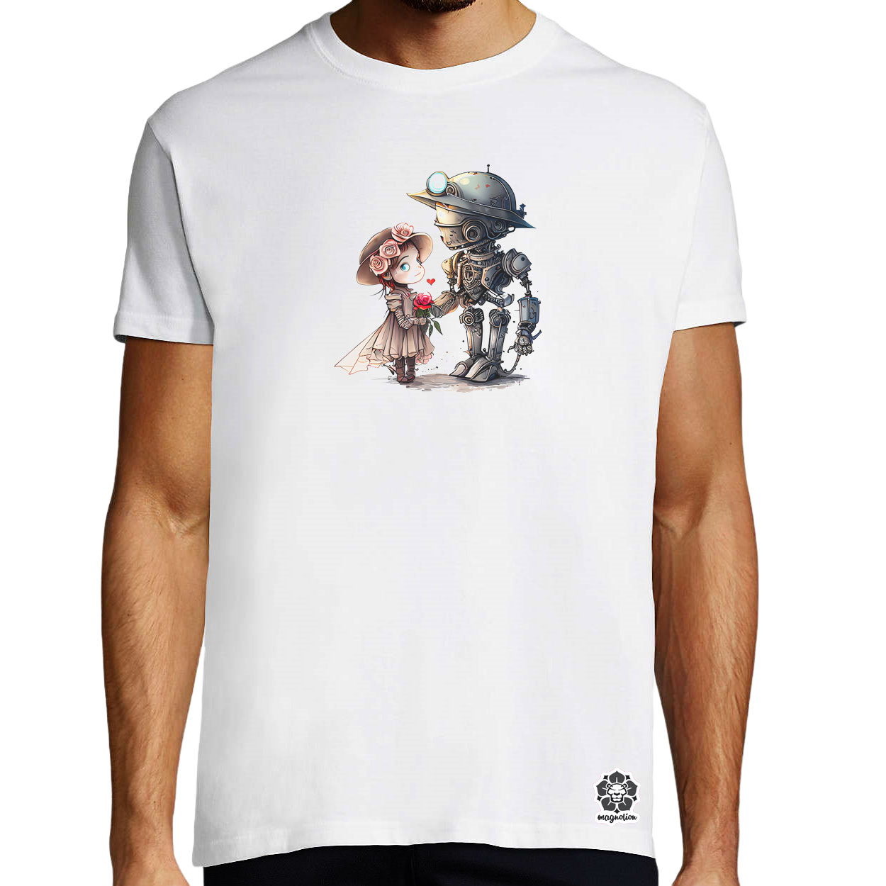 Steampunk szerelem v2 egyedi póló 