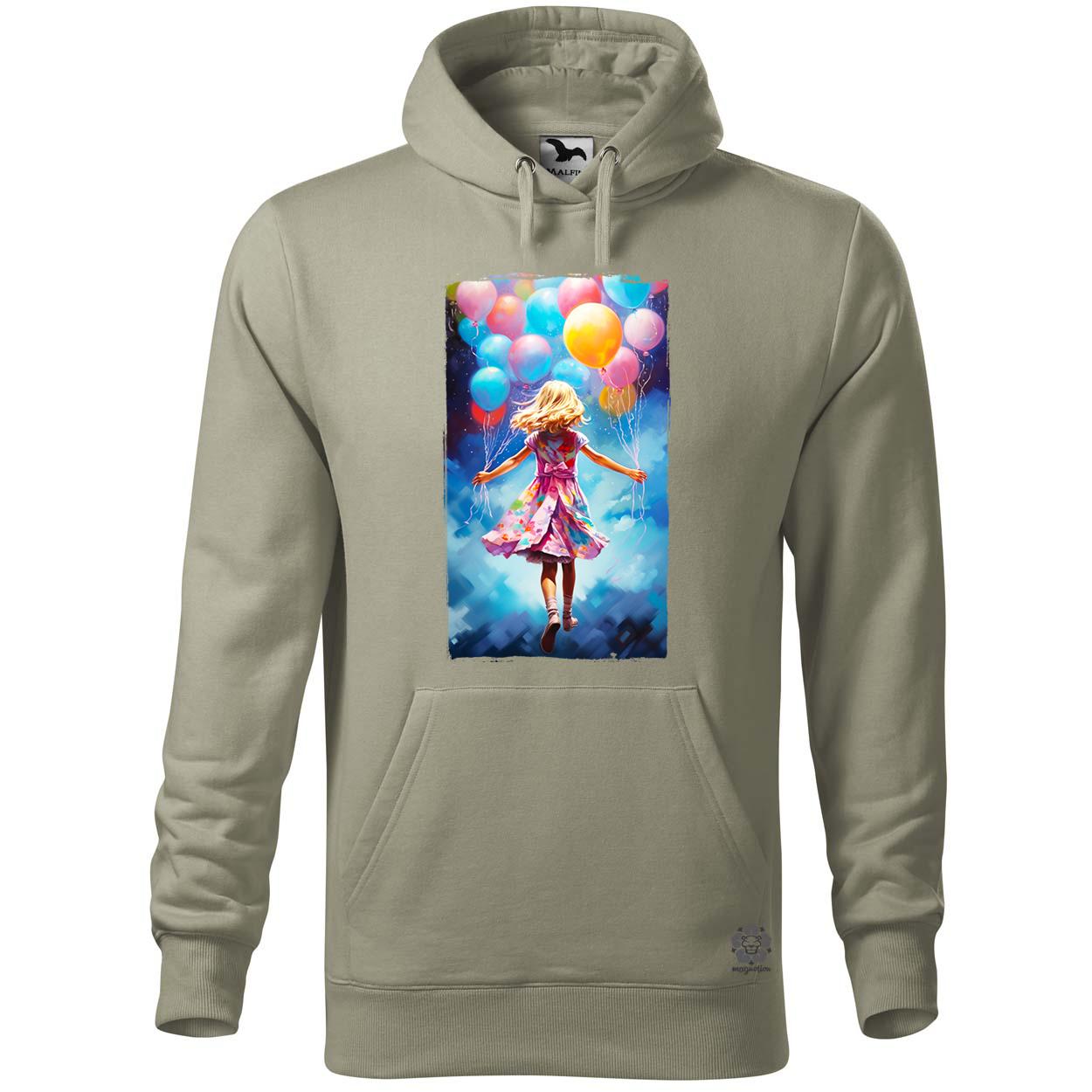 Lány lufikkal v2 egyedi  pulóver 