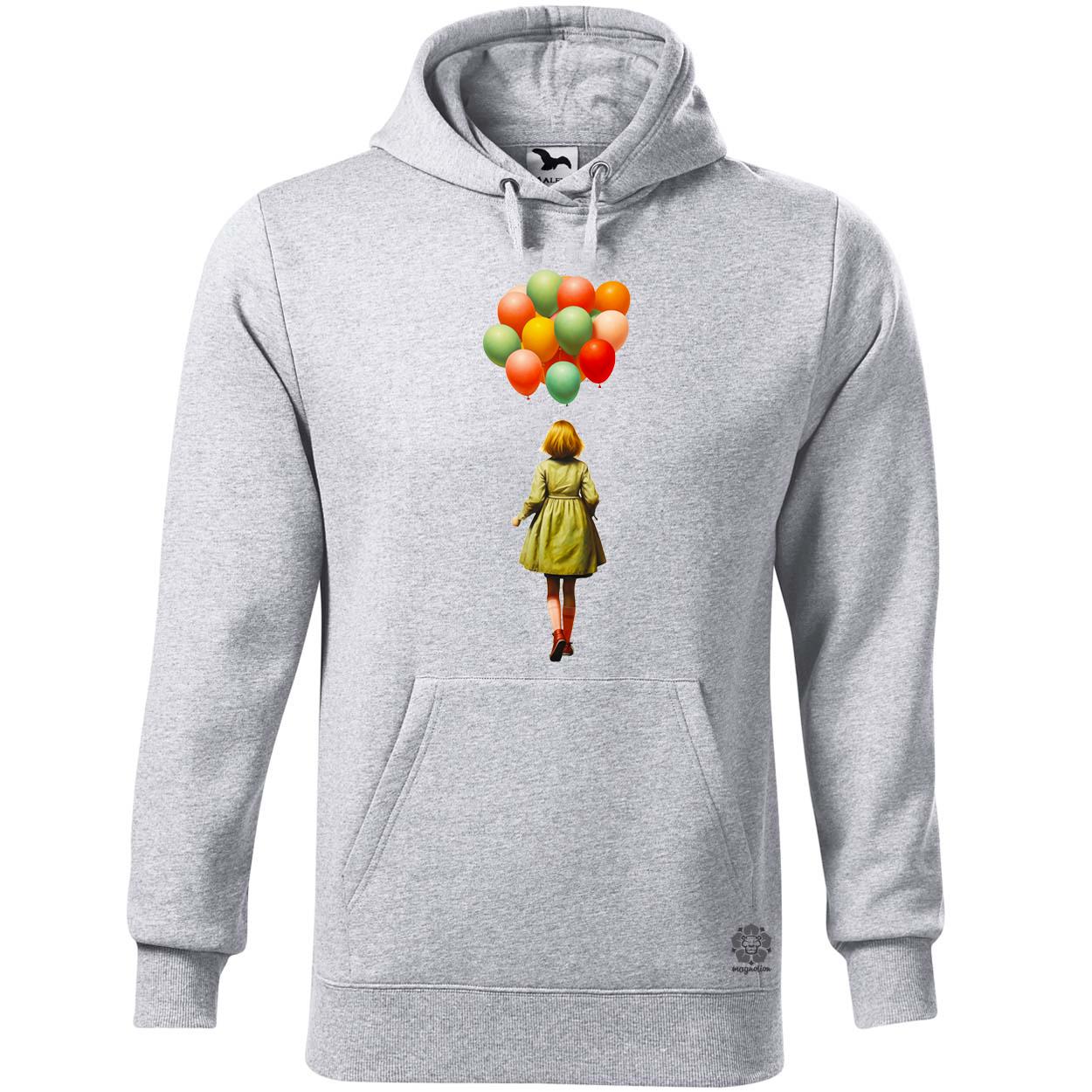 Lány lufikkal v3 egyedi  pulóver 
