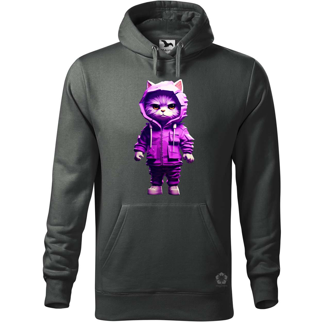 Lila macska srác v2 egyedi  pulóver 
